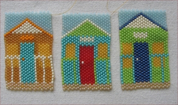 Beaded beach huts