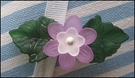 lucite flower brooch