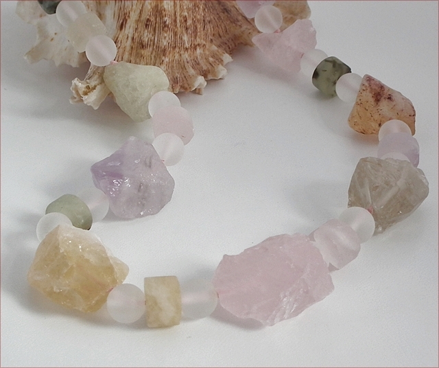 Chunky sales quartz necklace