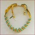 Cellini Spiral Necklace with silk (BW134)