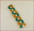 'Deco' Geometric Pattern Beadwork Braclet (BB39)