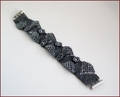 'Concerto' Beadwork Bracelet in Gunmetal (BB37)