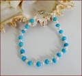 Turquoise & Pearl Precious Friendship Bracelet (SM145)