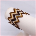 Golf Girl Beadwork Zig Zag Bangle (BB42)