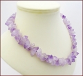 Raw Amethyst Knotted Necklace (CG75)
