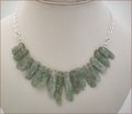 Green Kyanite Sticks with Sterling Silver Chain (WB007)