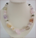 Chunky Raw Crystal Quartz Necklace (WB15)