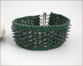 Green Dragon Beadwork Bracelet (BWB006)