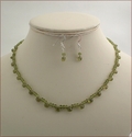 Vesuvianite Necklace and Earrings Set (SM121)
