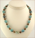 African Opal and Jasper Necklace (D52)