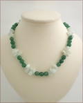 Aventurine and Hemimorphite Necklace (LS04)