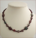 Green and Red Garnet with Garnet Necklace (SM48)