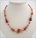 Carnelian Flowers Necklace (CG36)