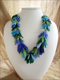 Rhythm & Blues Blue & Green Beadwork Garland (BW22)