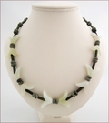 Flights of Fancy Aventurine and Serpentine Necklace (LS94)