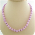 Lavender Candy Jade Necklace (BH89)