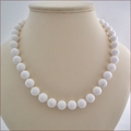 White Candy Jade Necklace (BH93)