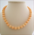 Peach Candy Jade Necklace (BH95)