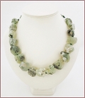 Raw Prehnite Rocks Necklace (WB30)