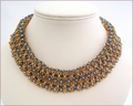 Blue & Gold Netted Collar (BW52)