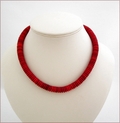 Red Rondelle Necklace (BH104)