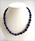 Lapis Lazuli Knotted Necklace (SS110)