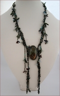 Rainforest Beaded Labradorite Lariat (BW62)