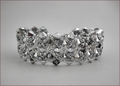 Diamond Silver Beadwork Bracelet (BB24)