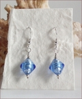 Sapphire Blue Murano Glass Earrings (DDE17)