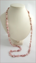 Pink Opal Long Necklace (CG65)