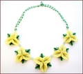 La La La Yellow Necklace and Earrings Set (BB126)