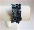 'Concerto' Beadwork Bracelet in Gunmetal (BB37)