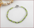 Peridot and Amethyst Precious Friendship Bracelet (SM139)