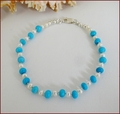 Turquoise & Pearl Precious Friendship Bracelet (SM145)