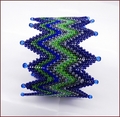 Stormy Seas Zig Zag Beadwork Bracelet (BB43)