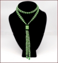 Jazz Fan Beadwork Lariat Necklace (BW143)