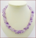 Raw Amethyst Knotted Necklace (CG75)