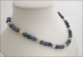 Blue Aventurine and Aragonite Necklace (D46)