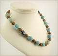 African Opal and Jasper Necklace (D52)