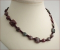 Green and Red Garnet with Garnet Necklace (SM48)