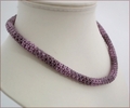 Lilac Chenille Rope Necklace (BW015)