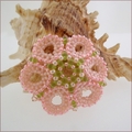 Pink Star Flower Brooch (BWB01)