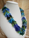 Rhythm & Blues Blue & Green Beadwork Garland (BW22)