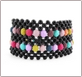 Raw Candy Beadwork Cuff Bracelet (BB016)