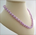 Lavender Candy Jade Necklace (BH89)