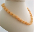 Peach Candy Jade Necklace (BH95)