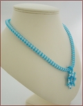 Blue Sparkle Necklace with Swarovski Pendant (WB42)