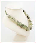 Raw Prehnite Rocks Necklace (WB30)