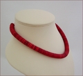 Red Rondelle Necklace (BH104)