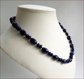 Lapis Lazuli Knotted Necklace (SS110)